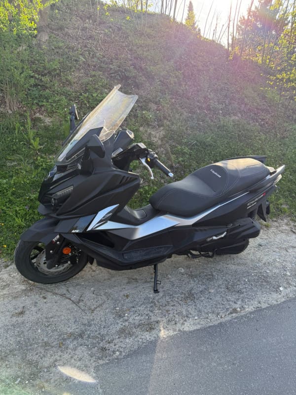 SYM 125ccm - Kategorie A1 - Seitenansicht - Rollermiete beim Motogrundkurs