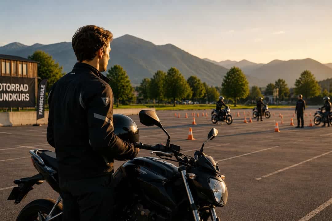 Motorrad Grundkurs Vorbereitung für Anfänger vor dem ersten Kurstag auf dem Übungsplatz